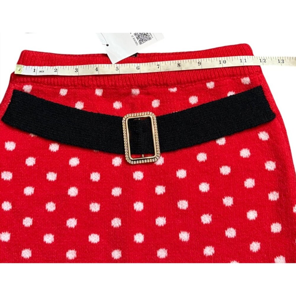 Set of 2 Holiday Knit Mini Skirt Ugly Christmas Sweater Skirts Forever 21 XS - Picture 3 of 10